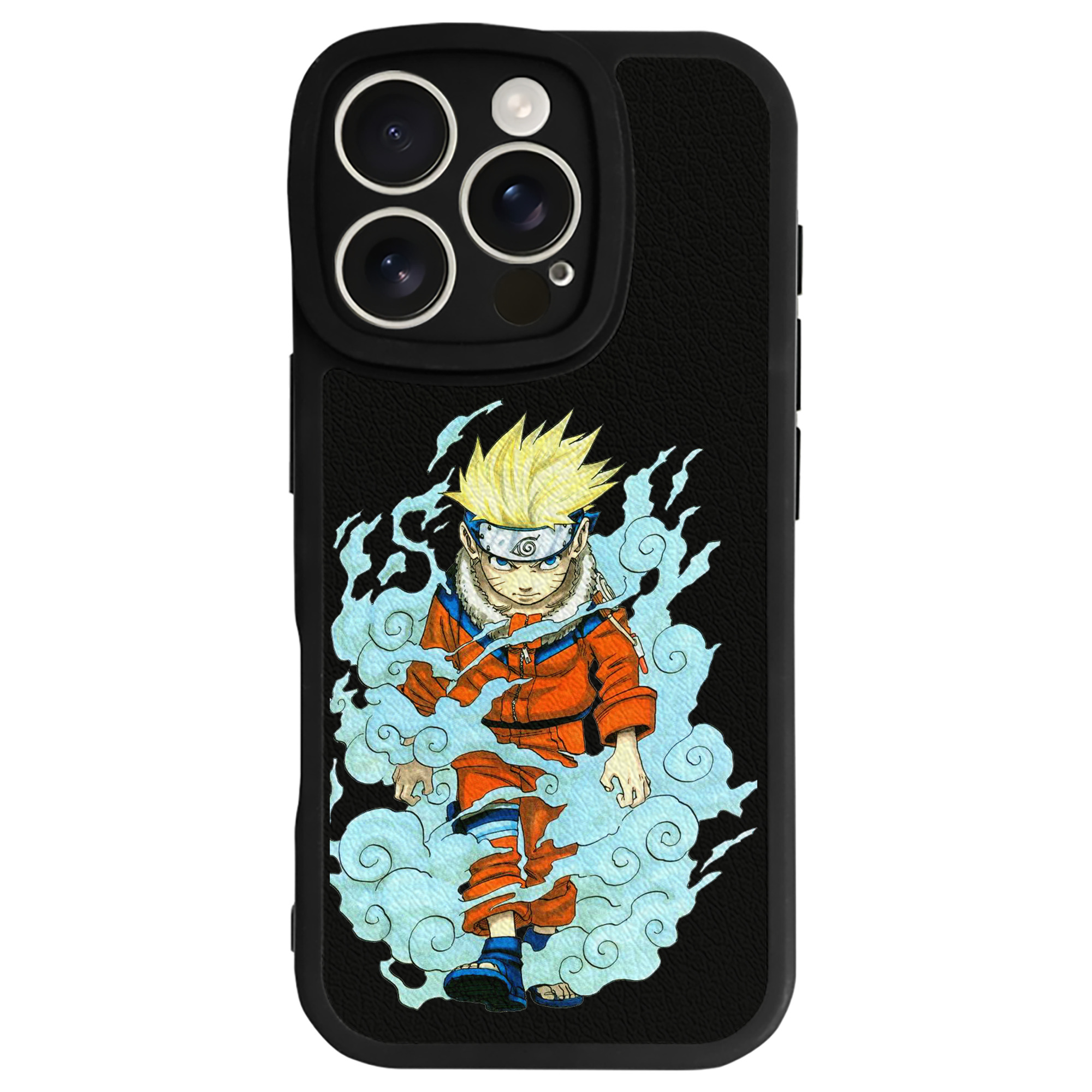 （画像用） NARUTO -ナルト- うずまき ナルト Uzumaki Naruto 【iPhone 16シリーズ対応】シリコンスマホケース（レザー調） 材質：シリコン
